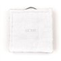 Coussin de sol - TODAY - CHARME - Slub x Chambray x Broderie Capucine - 40 x 40 x 10 cm