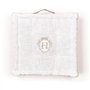 Coussin de sol - TODAY - CHARME - Slub x Chambray x Broderie Berenice - 40 x 40 x 10 cm