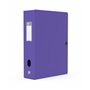 Oxford Boîte Grande Capacité Memphis 24x32cm Dos 80mm avec Bouton Pression Couverture Polypro Coloris Assortis