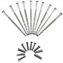 HERACLES - Vis reliure M4 recoupable 60-90mm avec douille M4x22 satin nickelé sachet de 10 - HERACLES - ACC-VR-6090NK