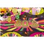 Chemin de Table intissé années 80 3 m x 30 cm - Multicolore - Taille Unique