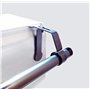 Trim&Tram 1 Support Tringle sans perçage Nickel Mat pour Coffre de volet Roulant à rainure diamètre 20