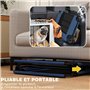 PawHut Lit surélevé pour Chiens Pliable rafraîchissant, lit de Camp pour Animaux en Maille Respirante Pieds en Acier pour intéri