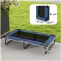 PawHut Lit surélevé pour Chiens Pliable rafraîchissant, lit de Camp pour Animaux en Maille Respirante Pieds en Acier pour intéri