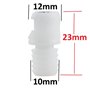 cyclingcolors 8x Vis de fixation pour façade de tiroir goupille à expansion en plastique blanc Ferrure Assemblage Meuble Pince M