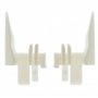 cyclingcolors 2x Tulipe volet roulant Eclipse Oxxo pour lames de 7 à 9mm PVC blanc Entoinnoir Rail de guidage Universel Protecti