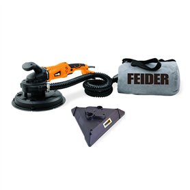 FEIDER – Ponceuse plâtre 1200 W 225 mm - Plateau triangulaire - Variateur de vitesse - Vitesse de rotation 1000-1950 tr/min - Ab