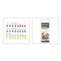 OROK - Coffret de 24 cosses électriques pour Voiture - Lot de 24 cosses à œillet - 4 à 8mm - Rouge, Bleu, Jaune - Compatible ave
