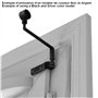 2 Supports De Tringle à Rideaux Sans Perçage Sur Fenètres à Double Battant, Ø 20 mm, Couleur Blanc & Or