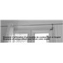 2 Supports De Tringle à Rideaux Sans Perçage Sur Fenètres à Double Battant, Ø 20 mm, Couleur Blanc & Or