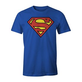 Superman T-Shirt DC Comics - Classic Logo XL Bleu (Cobalt)