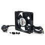 WAYTEX 37423 Ventilateur de toit 12 cm pour Baie Rack 19 pouces et 10 pouces - 2 positions Aspiration ou Ventilation Câble d’ali