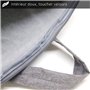 Waytex 71011 Sacoche Elégance pour Ordinateur Portable 15,6 pouces Protection Anti Choc Multi Poches Gris Chiné