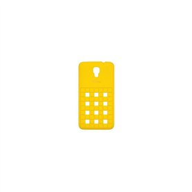 Wiko Damier Coque en Silicone Bloom Jaune