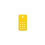 Wiko Damier Coque en Silicone Bloom Jaune