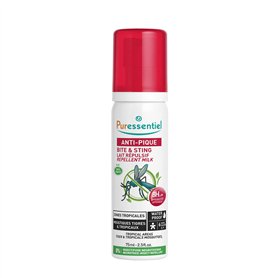 Puressentiel – Lait répulsif Waterproof Anti-moustiques – Zones tropicales – Corps et visage - Actif 100% d'origine naturelle do