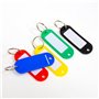 PARENCE.- Lot de 20 Porte Clefs Etiquettes à Inscrire/Bagages, Maison, Animaux - Plastique, Couleurs Aléatoire