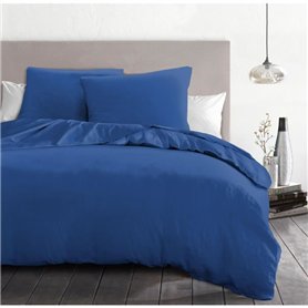Parure de couette 3 pieces - HOME LINGE PASSION - HP72073 - Microfibre 82 g - 220 x 240 cm - Bleu