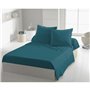 Lot de 2 taies d'oreiller - HOME LINGE PASSION - HP72088 - Microfibre 82 g - 63 x 63 cm - Bleu canard