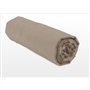 Drap housse - HOME LINGE PASSION - HP72127 - Microfibre 82 g - 140 x 190 cm - Bonnet 30 cm - Beige