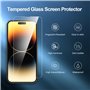 NEW'C Kit de 3, Verre Trempé pour iPhone 14 Pro Max (6,7 Pouces) Film en Protection écran efficace contre les Rayures - Ultra Ré