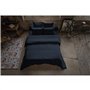 Pack Linge de lit en Gaze de Coton – 220x240 cm + 140x190 cm + 2 taies 60x60 – Bleu foncé