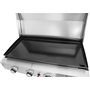 Habitat et Jardin Plancha gaz 4 bruleurs avec Couvercle Fasto - 10 KW - Gris