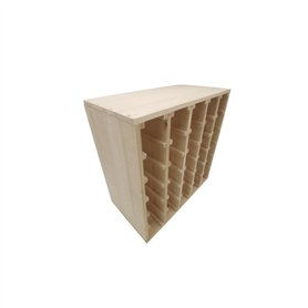 Casier range bouteille vin en bois naturel pour cave et cellier a vin - meuble de rangement bouteille de vin