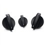 (Lot de 3) Bouton de Position Commande Réglage Chauffage Ventilation compatible avec TRANSPORTER 5 V T5 de 2003 à 2016-7H0820045