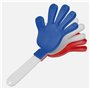GOX Kit de Supporter Français 3 pièces, Sifflet, Clap Main et Stick de Maquillage Visage Tricolore France Bleu Blanc Rouge