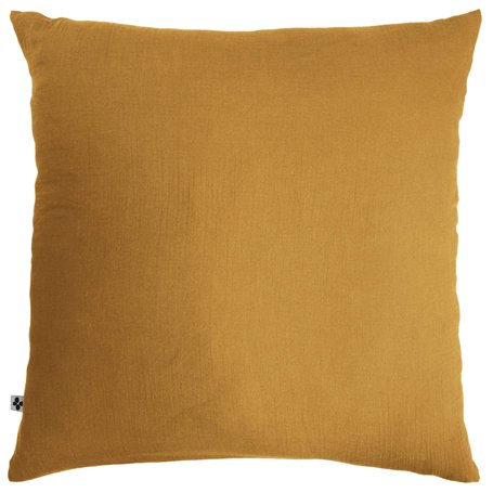 Taie d'oreiller en Double Gaze de Coton – 60 x 60 cm – Gaïa Safran
