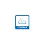 AUA SIGNALETIQUE - Plaque de porte Courrier PvcSign avec double face adhésif