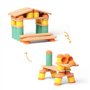 OPPI - STIX - Jeu éducatif en Bois et Silicone - Jeu d'éveil - Motricité - Jeu de Construction - 2-12 Ans - avec livret d'instru