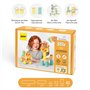 OPPI - STIX - Jeu éducatif en Bois et Silicone - Jeu d'éveil - Motricité - Jeu de Construction - 2-12 Ans - avec livret d'instru