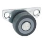 4 roulettes latérales pour parquet 30 x 14 mm Roue en TPE Gris
