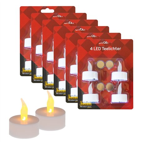 Idena 10124218 - Set de bougies chauffe-plat LED