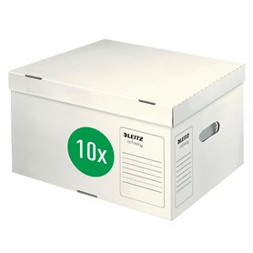 Leitz Infinity 61040000 Lot de 20 conteneurs d'archives Taille L pour boîte d'archivage A4 5 x 80 mm/4 x 100 mm Boîte de transpo