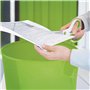 Leitz Wow 52781054 Lot de 6 corbeilles à papier en plastique Vert 15 l
