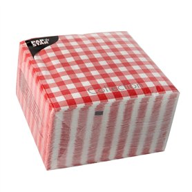 PAPSTAR Serviette à motif "Vichy"