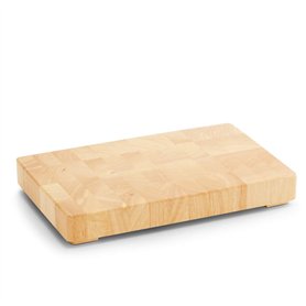 Zeller 24801 Bloc à découper Bois de caoutchouc 42 x 27 x 5