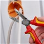 Knipex Pince à dégainer chromée, isolées par gaines bi-matière, certifiées VDE 165 mm (carte LS/blister) 13 46 165 SB
