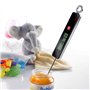 Westmark Thermomètre à Sonde, Plage de Mesure: 0 °C jusqu'à +200 °C/ 32 °F jusqu'à +392 °F, Acier Inoxydable/Plastique, Argenté/