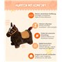 Bayer Chic 2000 401 40 Cheval Sauteur Gonflable avec Pompe à air Marron foncé