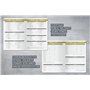 SIGEL L2603 Agenda semainier 2026 en anglais, A5 (vertical), couverture rigide | Calendrier, Planificateur, Agenda hebdomadaire,