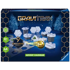 Ravensburger - Calendrier de l'avent GraviTrax - 24729-24 Cases Surprises Avant Noël - Jeu de Construction - Circuits de Billes