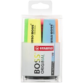 STABILO Boss Original Boîte de 6 surligneurs de couleurs assorties