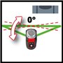 Einhell Niveau laser en croix TE-LL 360 G (autonivelant, lignes laser vertes horizontales/verticales, niveau à bulle numérique, 