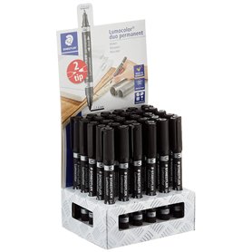 Staedtler Lumocolor 348-9 CA30. Marqueur permanent à double pointe Présentoir avec 30 marqueurs à double pointe de couleur noire