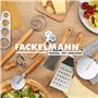 Fackelmann 31119 Planche à pizza avec rainures de coupe, Planche à découper la pizza, Planche en bois de bambou, tarte flambée, 