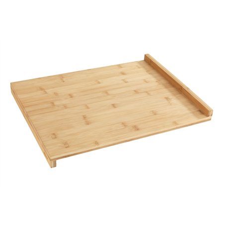 WENKO Planche à découper en bambou Mod. avec rebord | Planche à découper FSC grande taille pour cuisine | Planche à découper ant